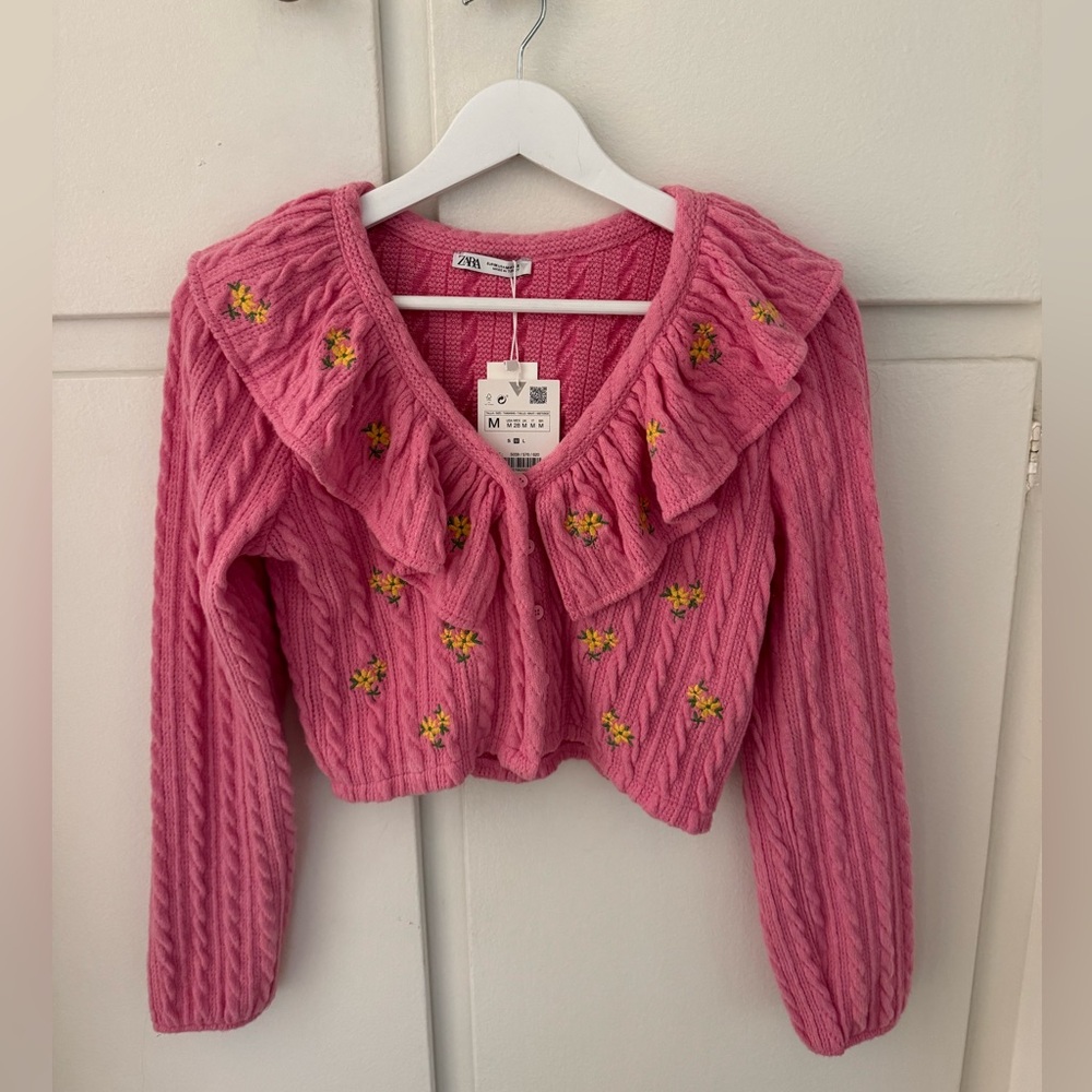 Zara cropped cardigan *flawed*